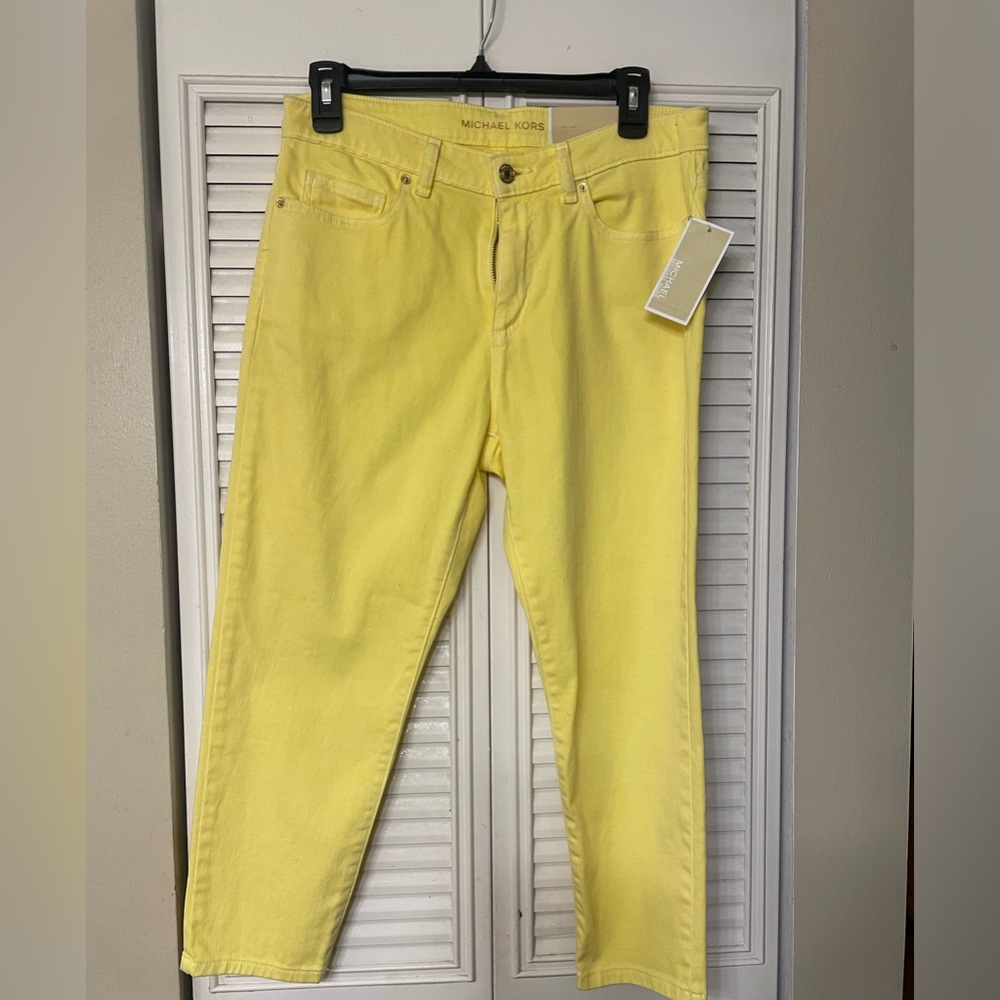 Brand New Michael Kors Yellow Jeans